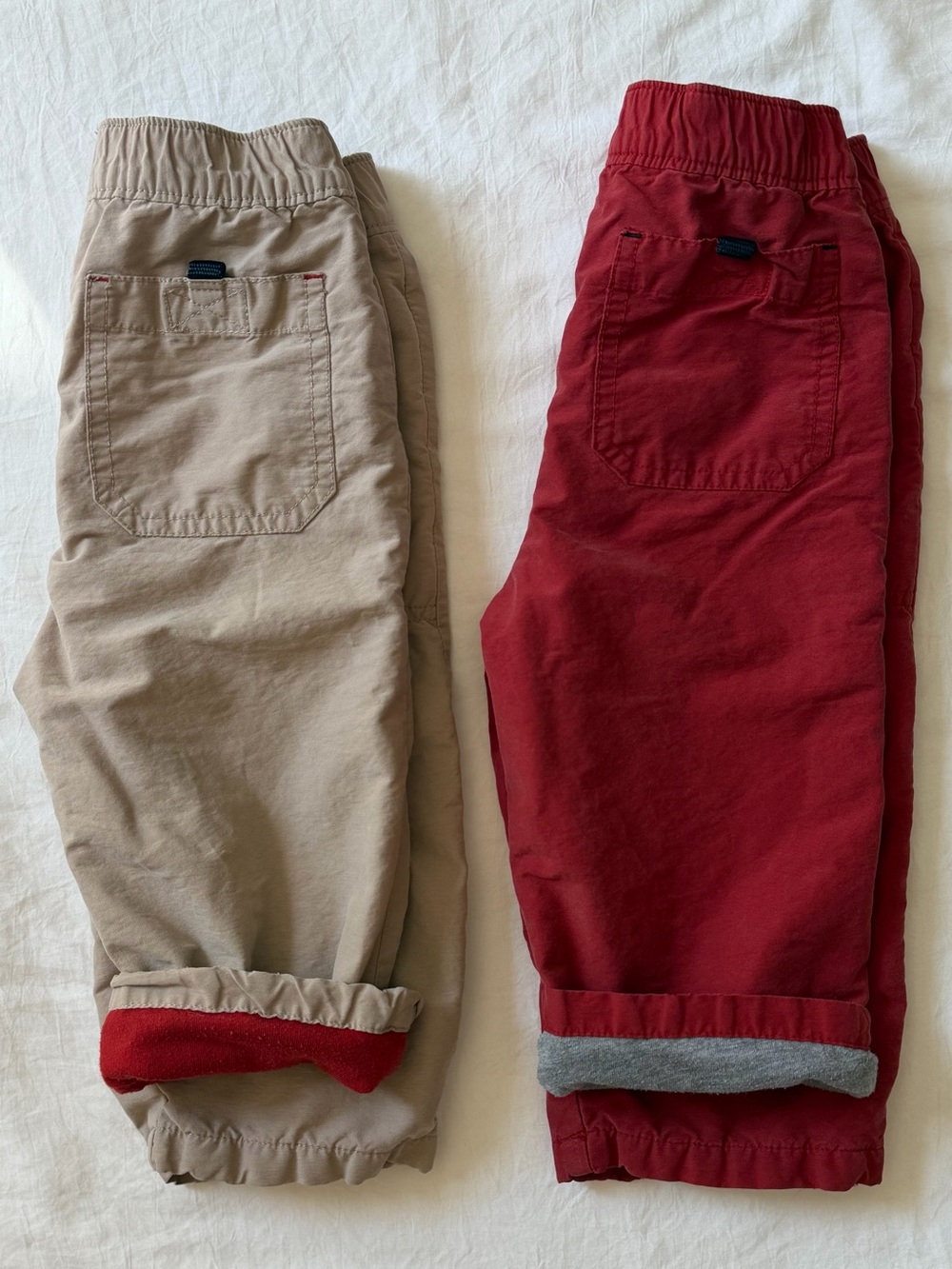 Vintage Y2K Gymboree 2006 Lined Cargo Pants 2-Pair Lot 12-18M